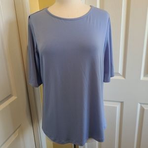 SUSAN GRAVER BLUE TOP, SIZE M